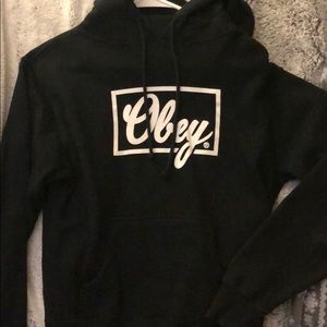 WOMEN’S cozy black obey hoodie